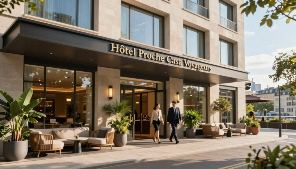 hotel proche casa voyageurs